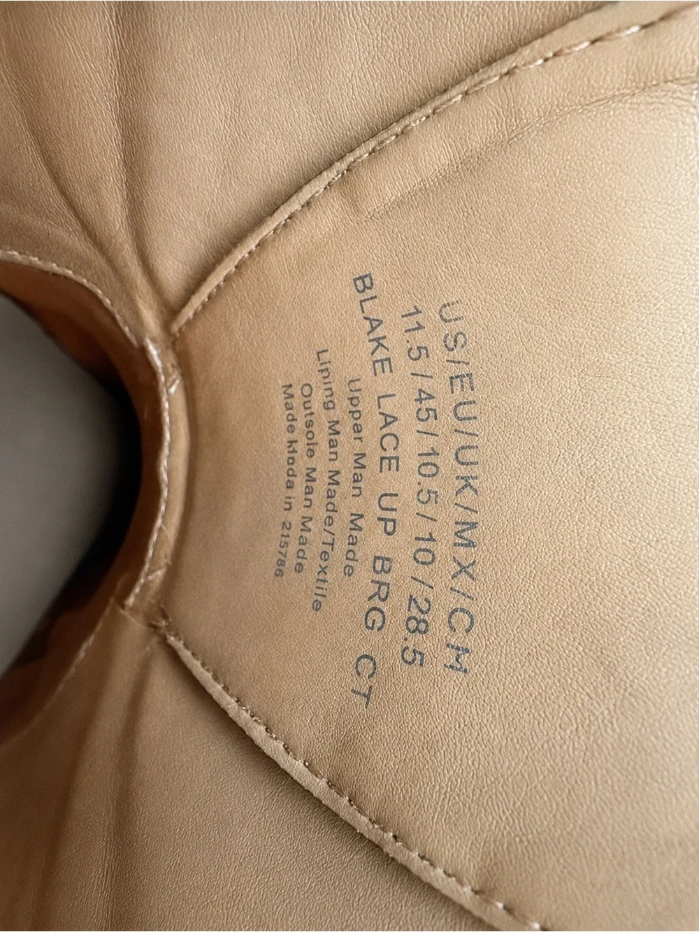 Kenneth Cole Reaction Shoes Men’s 11.5 Cognac Blake Cap Toe Oxford